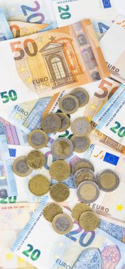 Para euro sikke ve banknot faturaları