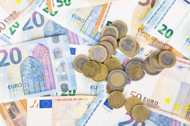 Para euro sikke ve banknot faturaları