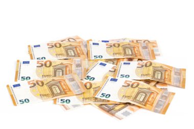 Bill kağıt 50 euro banknot backroung