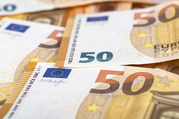 Bill paper 50 euro banknotes backroung
