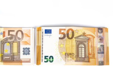Bill kağıt 50 euro banknot, 50 Euro 2 farklı banknot hap