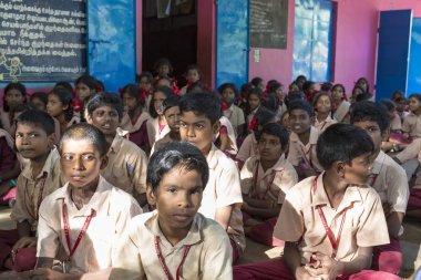 Belgesel yayın görüntü. Hükümet okulda toplantı