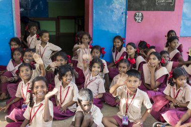 Belgesel yayın görüntü. Hükümet okulda toplantı