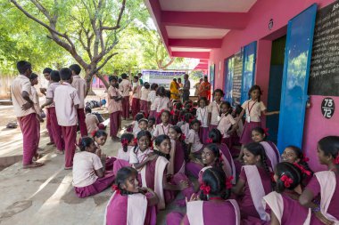 Belgesel yayın görüntü. Hükümet okulda toplantı