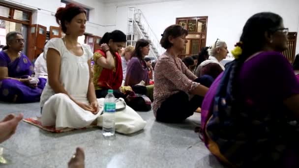 Ashram Sri Ramana Maharshi Thiruvannamalai Tamilnadu India Marzo Circa 2018 — Vídeos de Stock