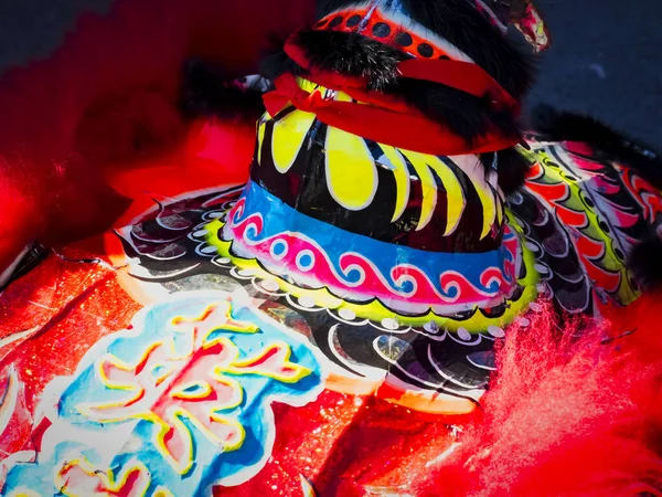 Nouvel An chinois 2019 Paris France - La danse du lion . — Photo