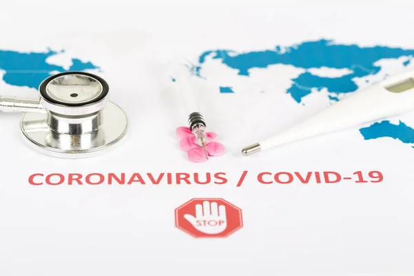 Novel Coronavirus, covid-19, koncepcja wirusa Wuhan z Chin — Zdjęcie stockowe