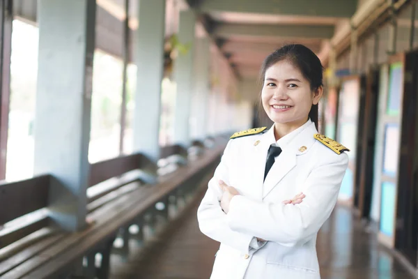 Ταϊλάνδης Επίσημη στολή αξιωματικού — Φωτογραφία Αρχείου
