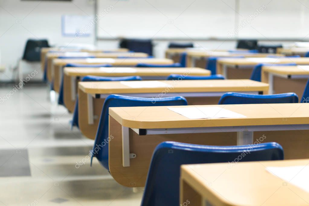 Thai lecture chairs and tables