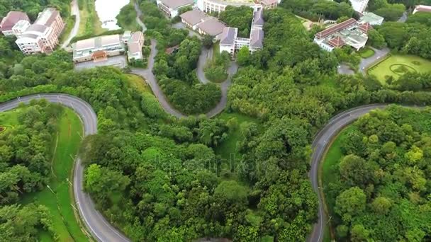 Tayland en güzel genel Üniversitesi'nde Günbatımı — Stok video