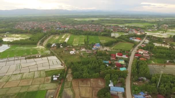 Aerial strzał zachód słońca — Wideo stockowe