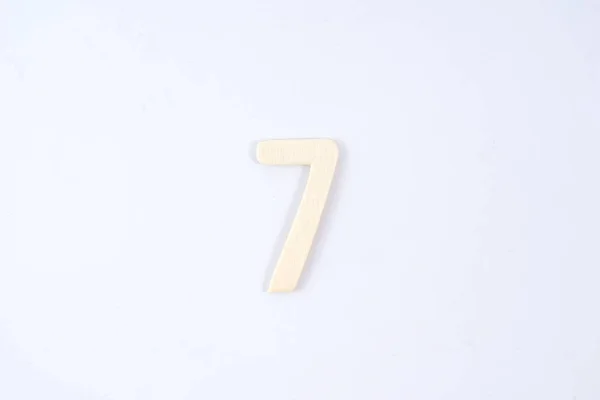 Número de madeira de 1 a 9 — Fotografia de Stock