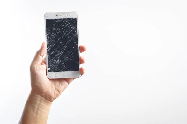 Bozuk ekranlı cep telefonu