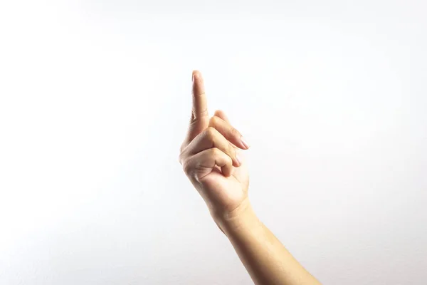 Fuck you hand gesture — Stockfoto