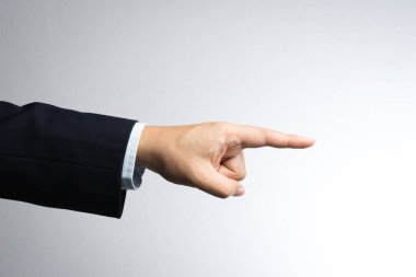 İşadamı agresif işaret parmağı