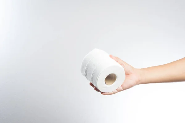 Hand with tissue paper — Stock Photo, Image