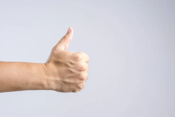 Pulgar hacia arriba Signo de mano — Foto de Stock