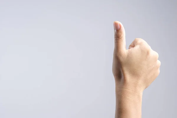 Degetul mare în sus semn de mână — Fotografie, imagine de stoc