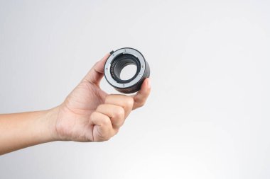 El ele tutuşan makro eklenti tüpü, otomatik lens adaptör halkası.