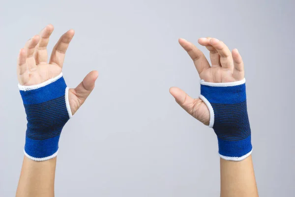 Ręka elastyczna na podpórka na rękę i nadgarstek — Zdjęcie stockowe