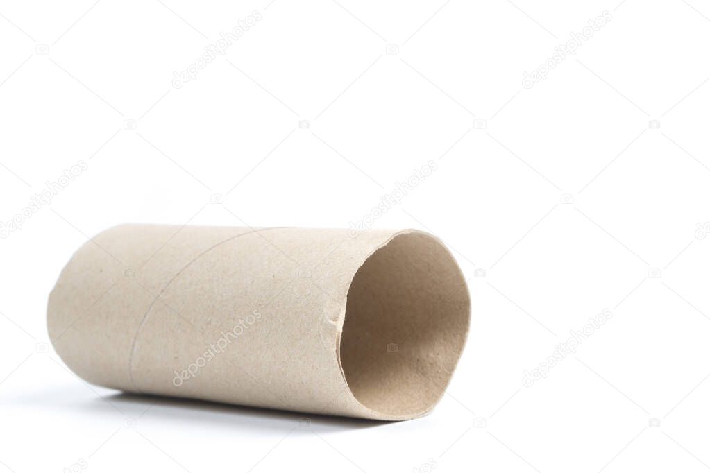 Empty tissue paper roll