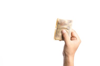 Asya usulü soğuk krep sarılı el ele tutuşmalar