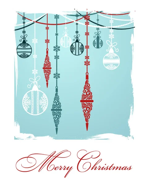Poster Merry Christmas — Stock Vector