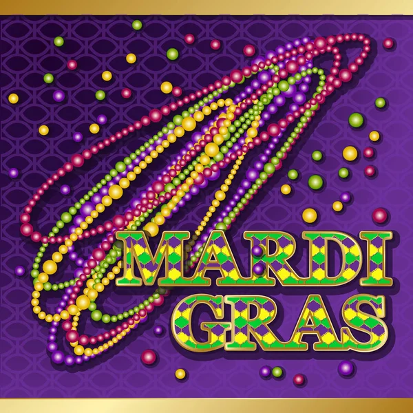 Mardi Gras Hintergrund. — Stockvektor