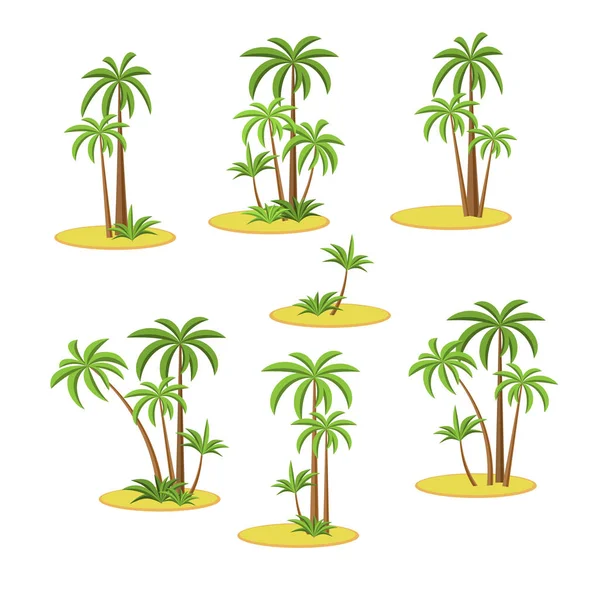 Vector illustratie palmbomen — Stockvector