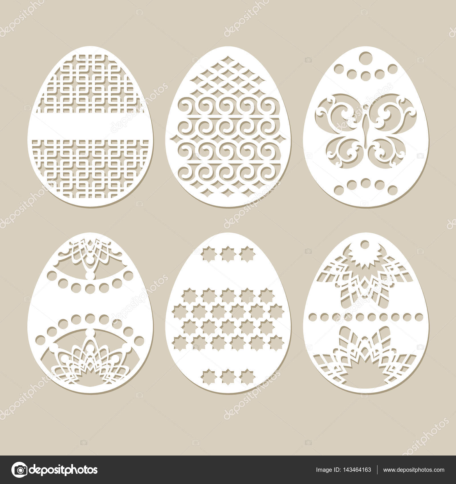 Set stencil easter eggs Stock Vector Image by ©GalinaAlex 143464163