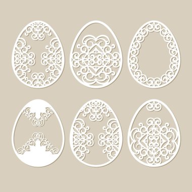 Küme şablon Paskalya yumurtaları