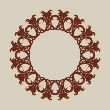 Lazer kesme dekoratif panel için şablon desen