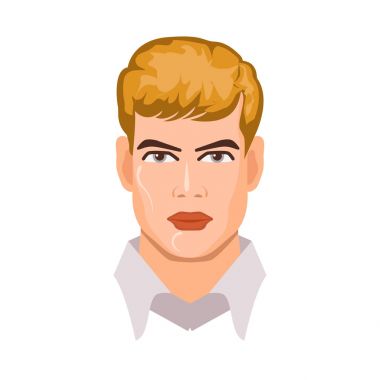 Portre sevimli genç adam