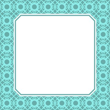 Vektör karesi açılışı süsleme çerçevesi. Tebrik kartları, sayfa kitabı, iç dekorasyon veya yazdırma için şablon