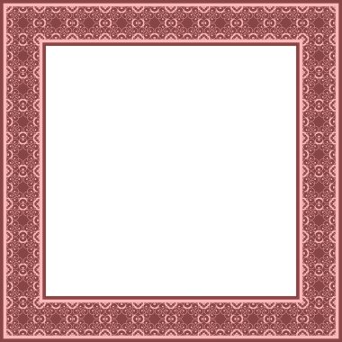 Vektör karesi açılışı süsleme çerçevesi. Tebrik kartları, sayfa kitabı, iç dekorasyon veya yazdırma için şablon