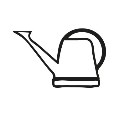 Su kutusu şablonu. Sulama sembolü vektör işareti beyaz arkaplanda izole edildi. Grafik ve web tasarımı için karalama biçimi illüstrasyonu