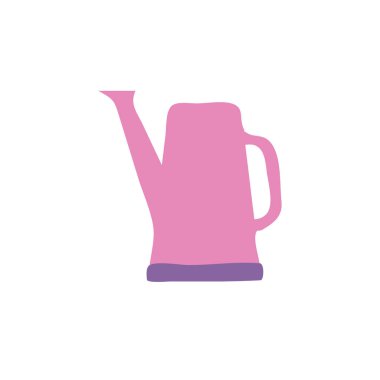 Su kutusu şablonu. Sulama sembolü vektör işareti beyaz arkaplanda izole edildi. Grafik ve web tasarımı için karikatür biçiminde resimleme