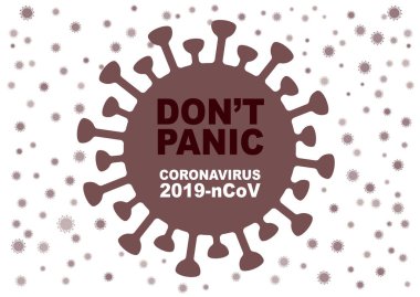 Roman Coronavirus 2019 NCoV. Vector influenza virüsü geçmişi. Asya gribi salgınını hesapla. Bakterili biyolojik pankart, mikrop enfeksiyonu. Vektör Resimleri