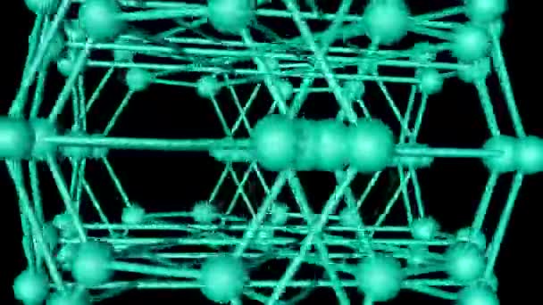 animation 3d Vj boucle, événement turquoise chiffres sur un fond noir .