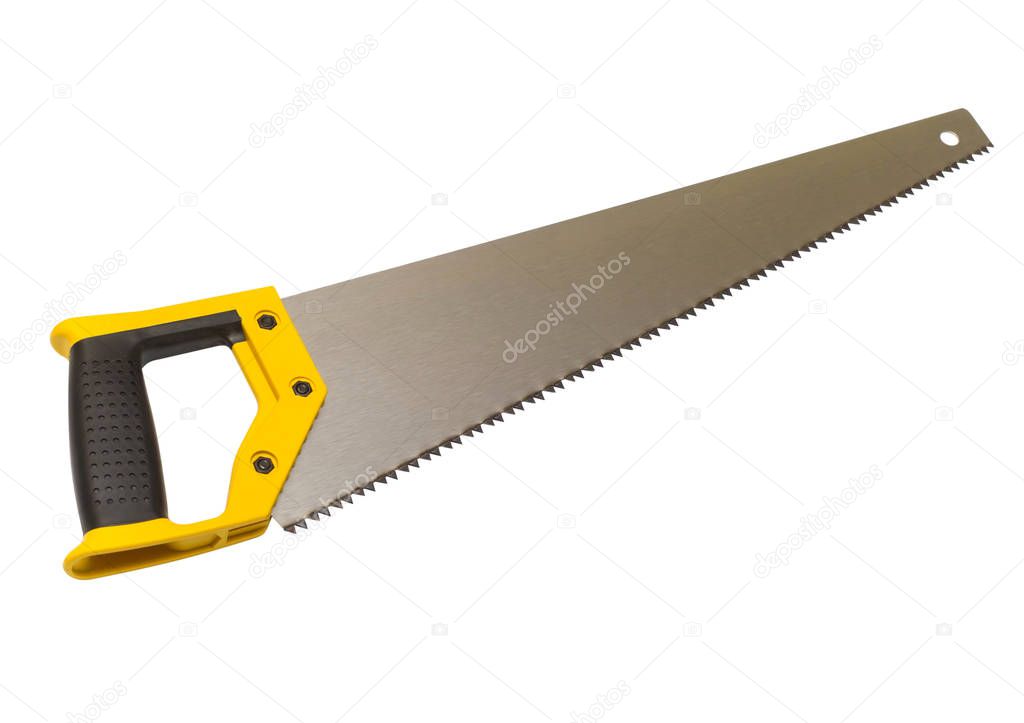 Hand saw isolated on white