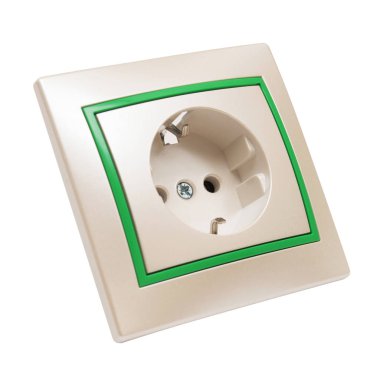 beyaz üzerine elektrik prizine