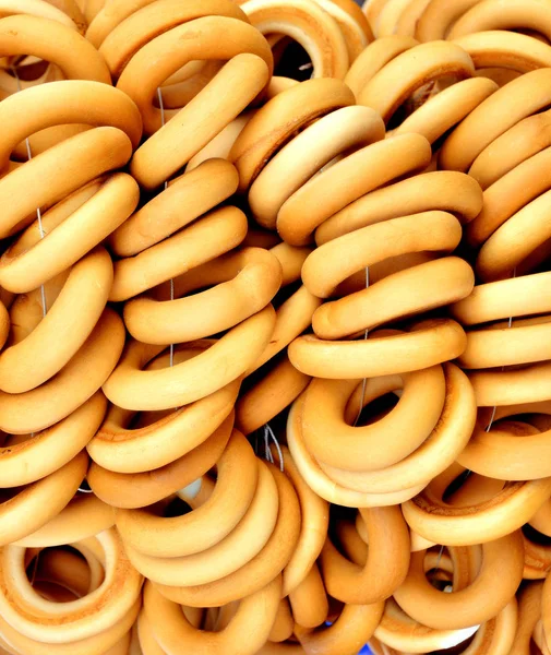 Fresh Bagels bunch — Stock Photo, Image