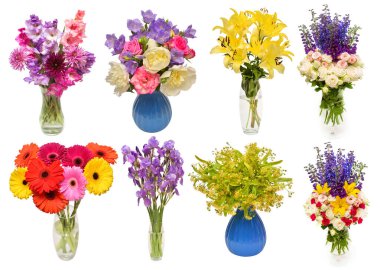 Çiçek desenleri, dezenyum, yıldız çiçeği, gladiolus, ro koleksiyonu