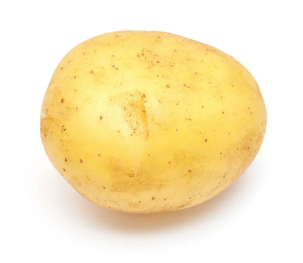 Young potato isolated on white background. Harvest new. Flat lay — Stock Photo, Image