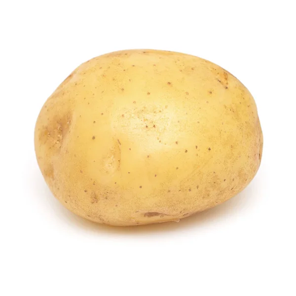 Young potato isolated on white background. Harvest new. Flat lay — Stock Photo, Image