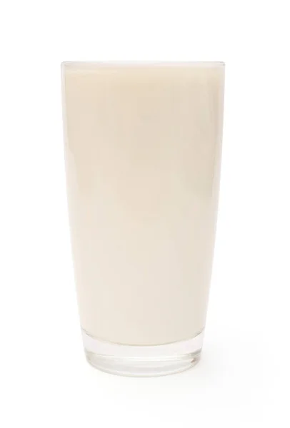 흰색 배경에 고립 된 우유 유리. 코코넛 오일. 유기 — 스톡 사진