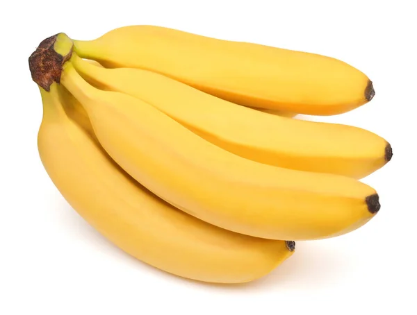 Banaan bos geïsoleerd op witte achtergrond. Bovenaanzicht, vlakke lay — Stockfoto