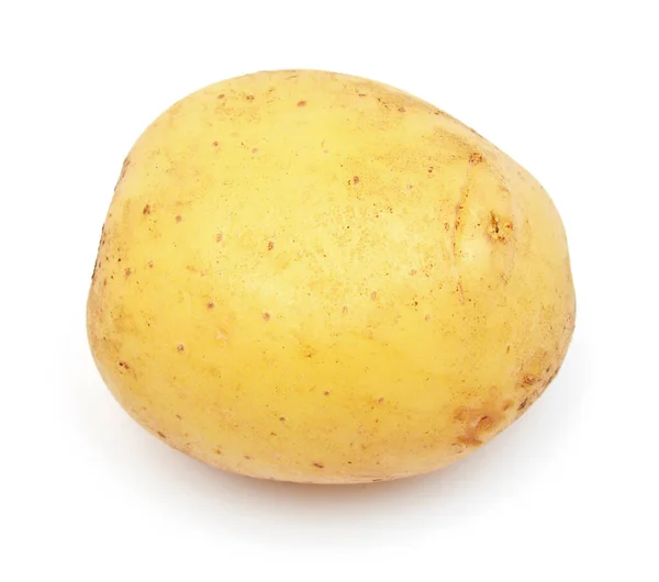 Young potato isolated on white background. Harvest new. Flat lay — Stock Photo, Image