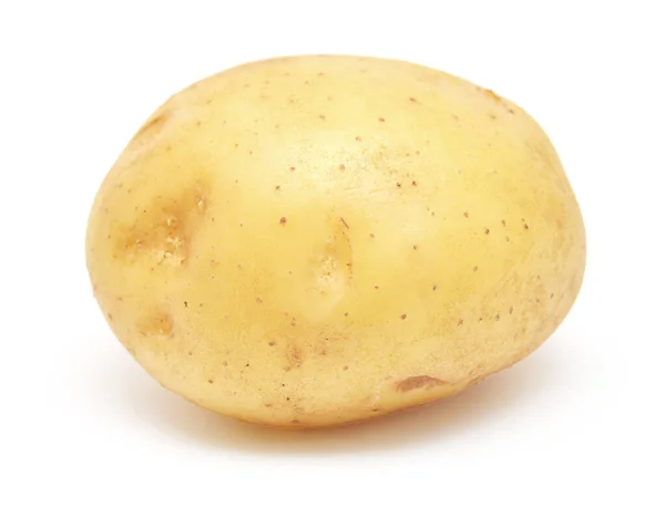 Young potato isolated on white background. Harvest new. Flat lay — Stock Photo, Image