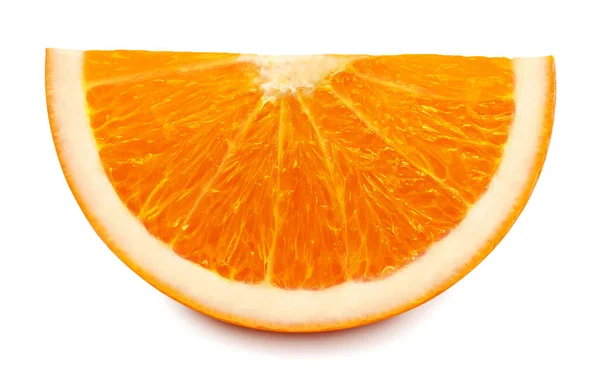 Szelet narancsszínű gyümölcs izolált fehér háttér, vágás PA — Stock Fotó